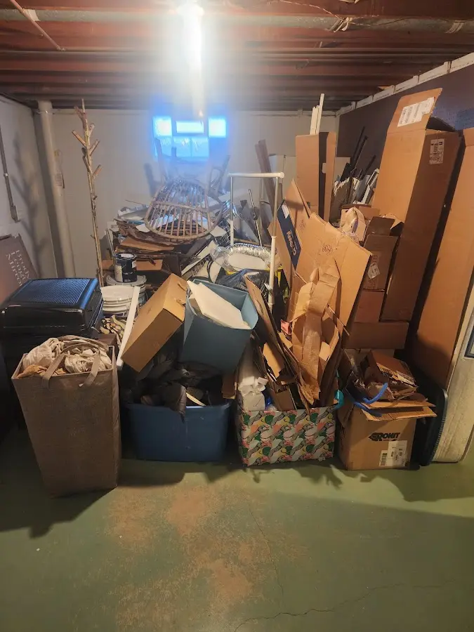 Roll-off dumpster container at job site for Construction Dumpster Rental in Upper Allen